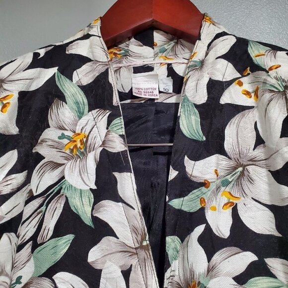 NWT Richard Warren Vintage Women's Floral Jacket Blazer Fitted Short Size 10 - Picture 6 of 15